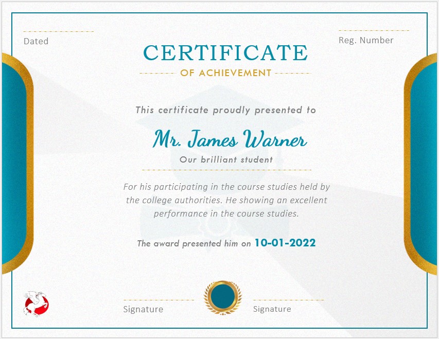 Creative Achievement Certificate Template