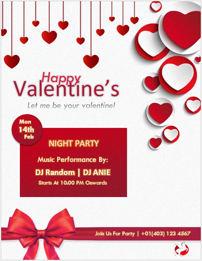 Valentine's Day Luxury Flyer Template