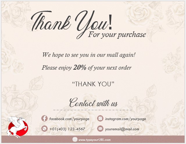 Business Thank You Card Template